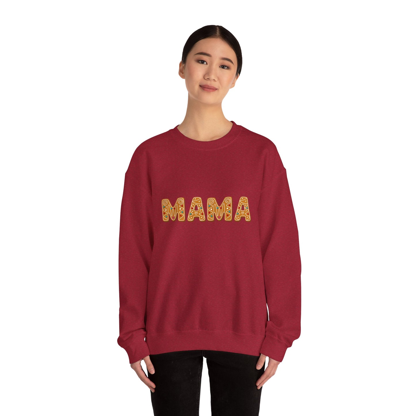 Mama Gingerbread Unisex Heavy Blend™ Crewneck Sweatshirt