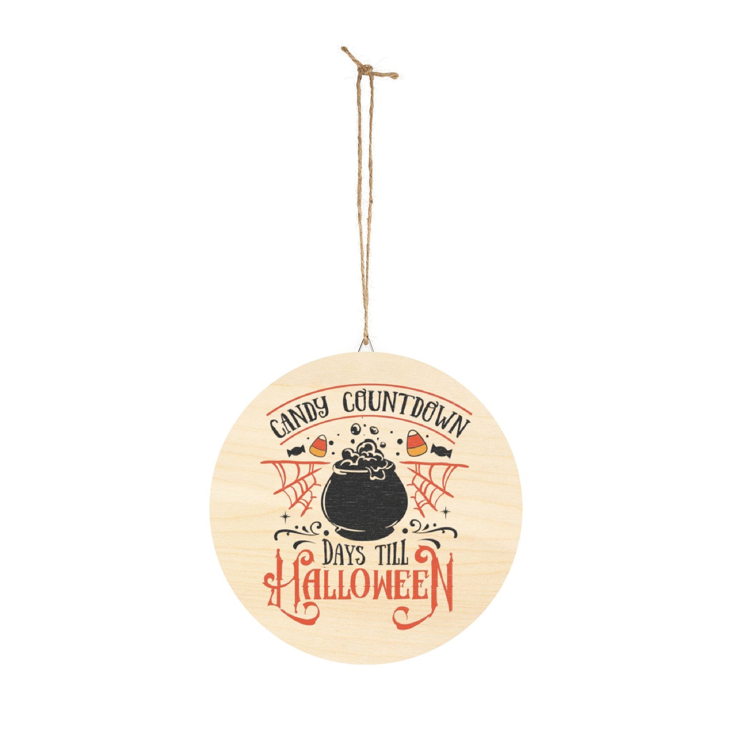 Candy Countdown, Days Until Halloween Wood Sign