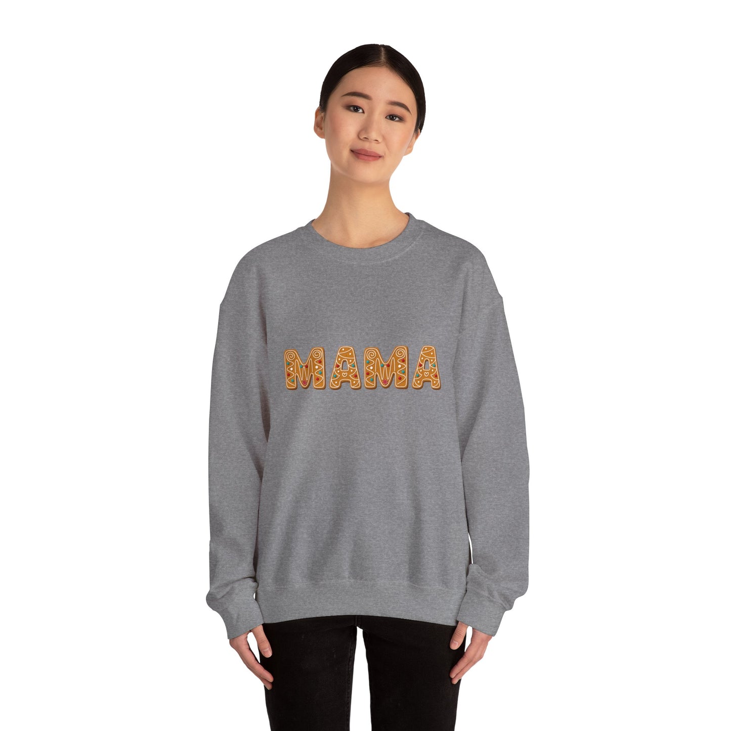 Mama Gingerbread Unisex Heavy Blend™ Crewneck Sweatshirt