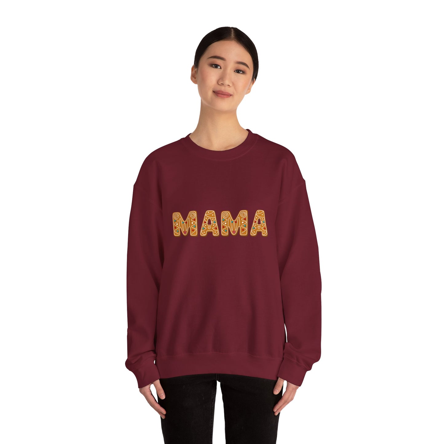 Mama Gingerbread Unisex Heavy Blend™ Crewneck Sweatshirt