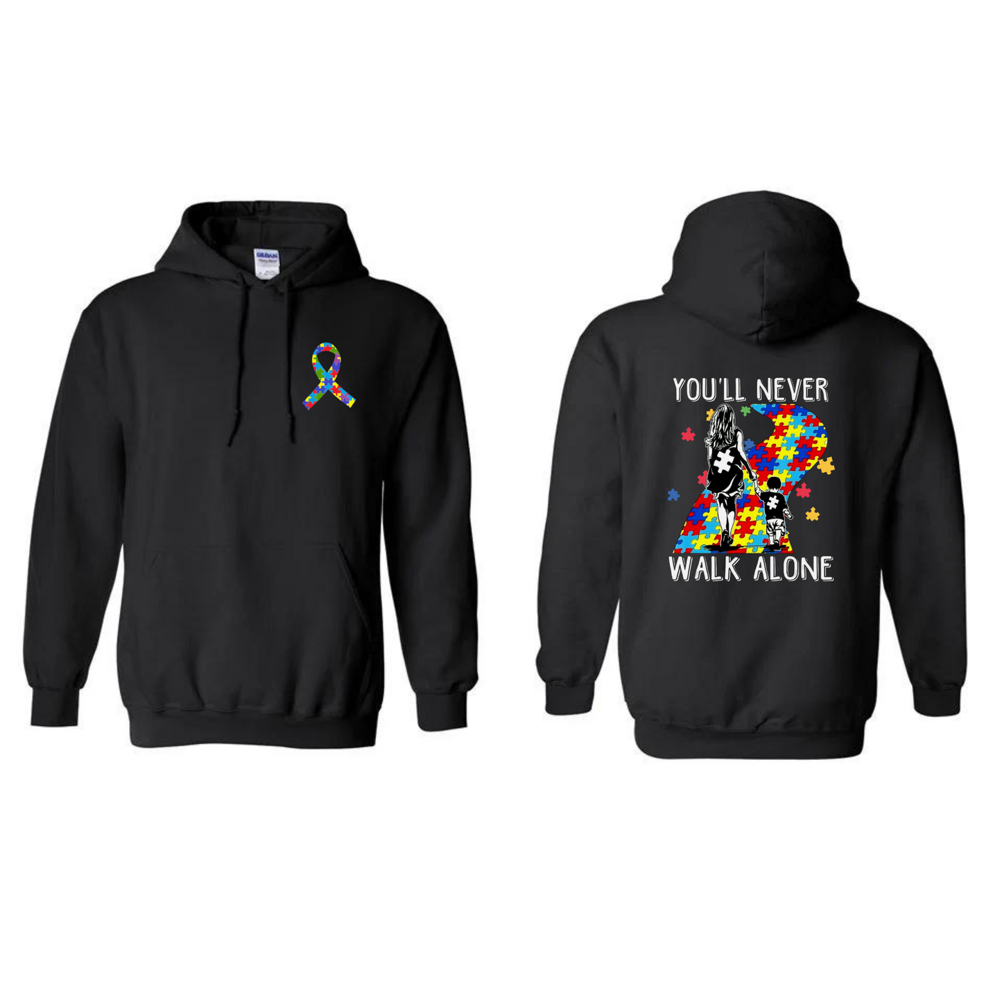 You'll Never Walk Alone Autism Sweatshirt - Female Design