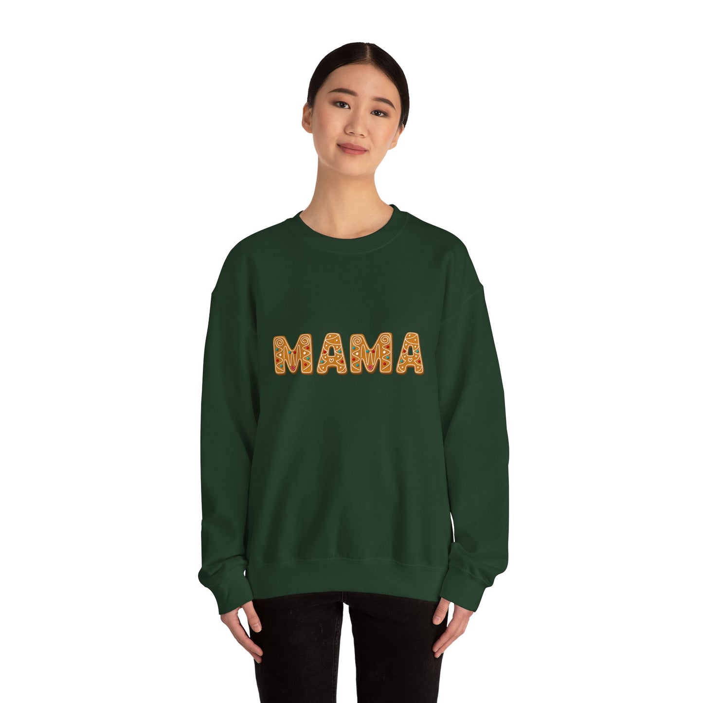 Mama Gingerbread Unisex Heavy Blend™ Crewneck Sweatshirt