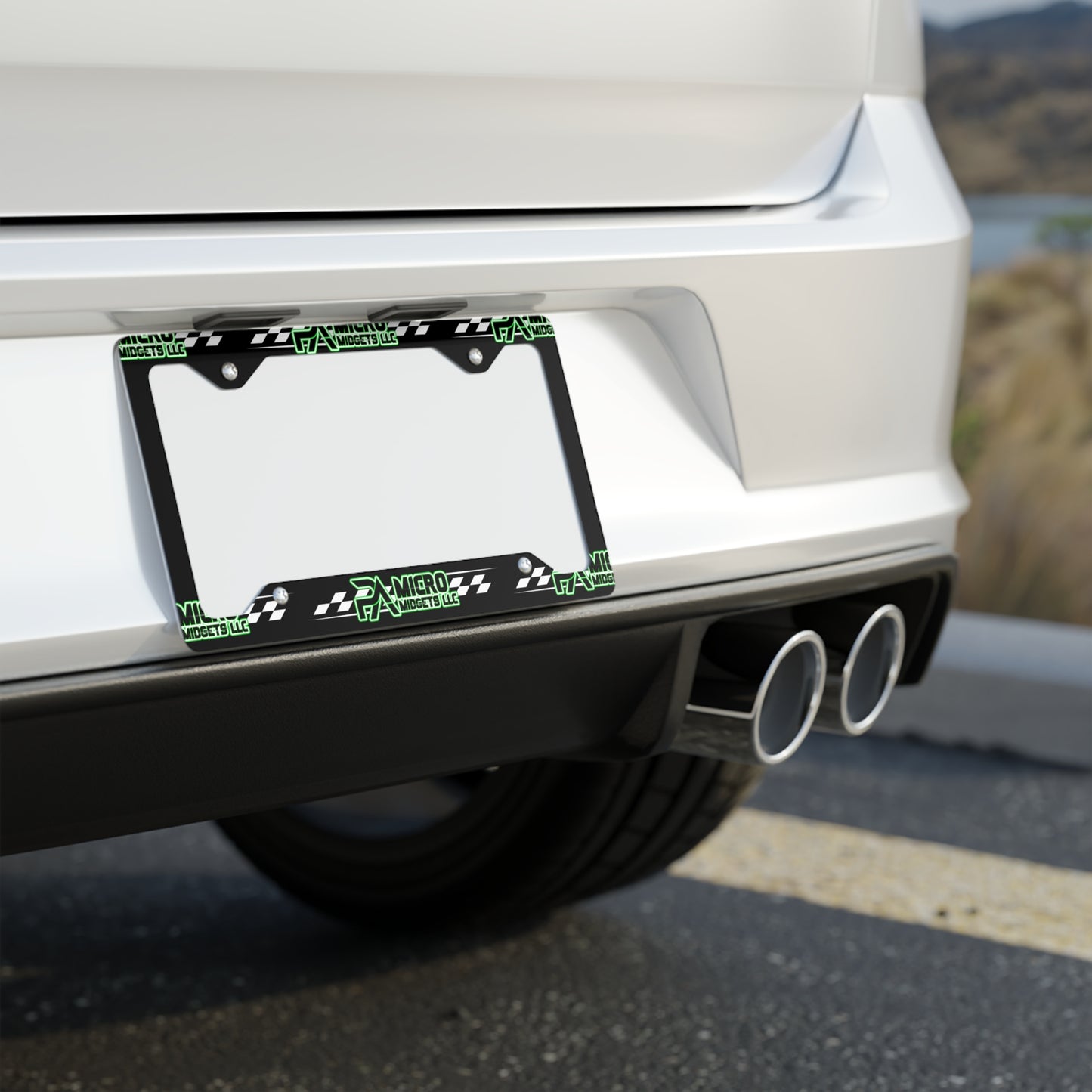 PA Micromidgets microsprint Metal License Plate Frame