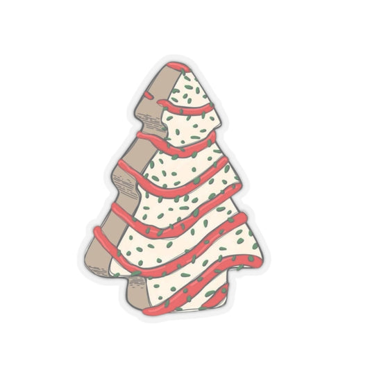 Christmas Tree Cake Kiss-Cut Stickers