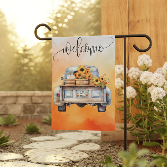 Welcome, Hello Fall - Garden & House Banner