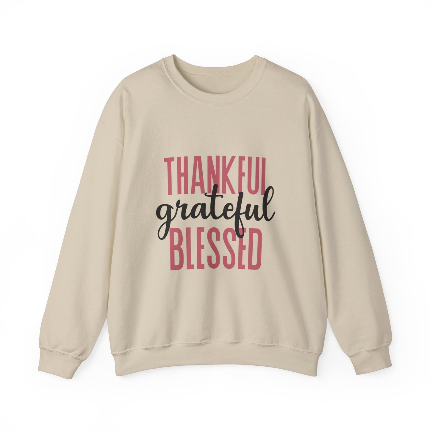 Thankful grateful blessed Unisex Heavy Blend™ Crewneck Sweatshirt