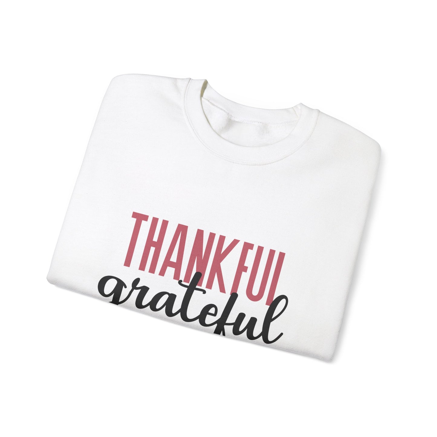 Thankful grateful blessed Unisex Heavy Blend™ Crewneck Sweatshirt