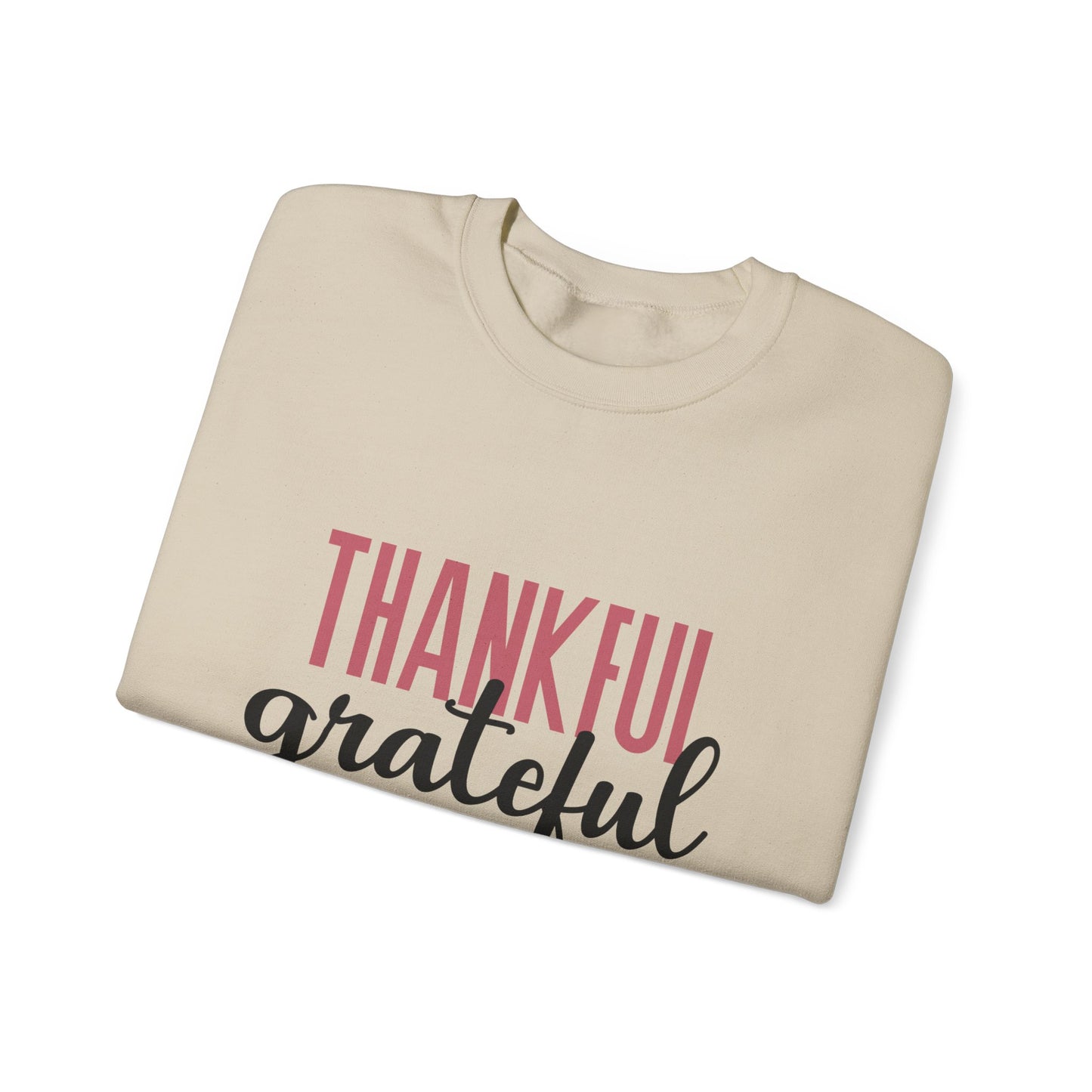 Thankful grateful blessed Unisex Heavy Blend™ Crewneck Sweatshirt