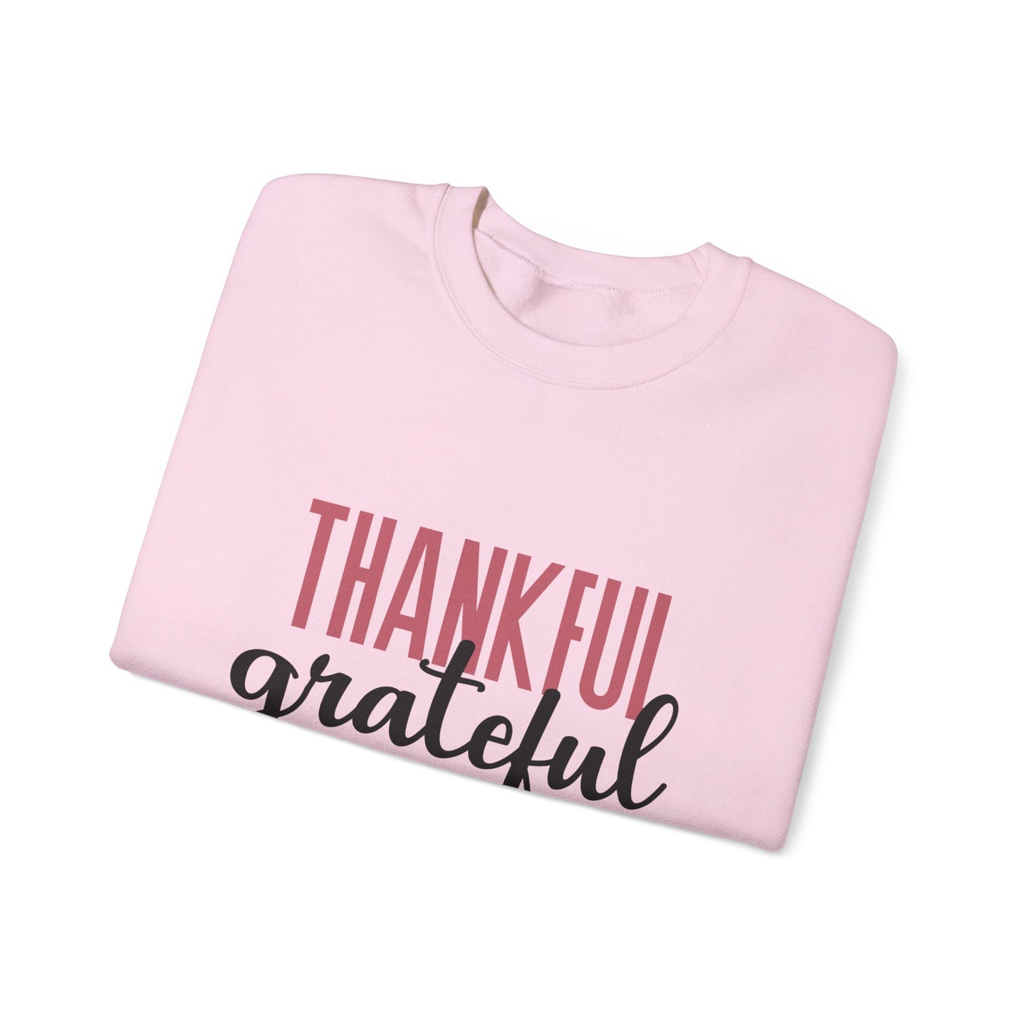 Thankful grateful blessed Unisex Heavy Blend™ Crewneck Sweatshirt