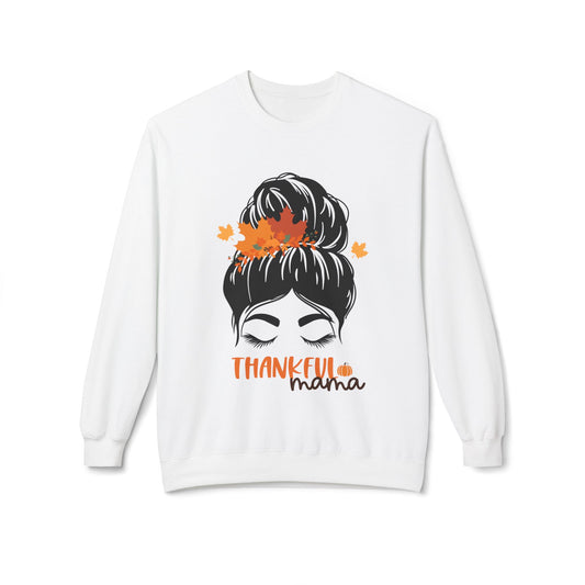 Thankful Mama- Unisex Midweight Softstyle Fleece Crewneck Sweatshirt