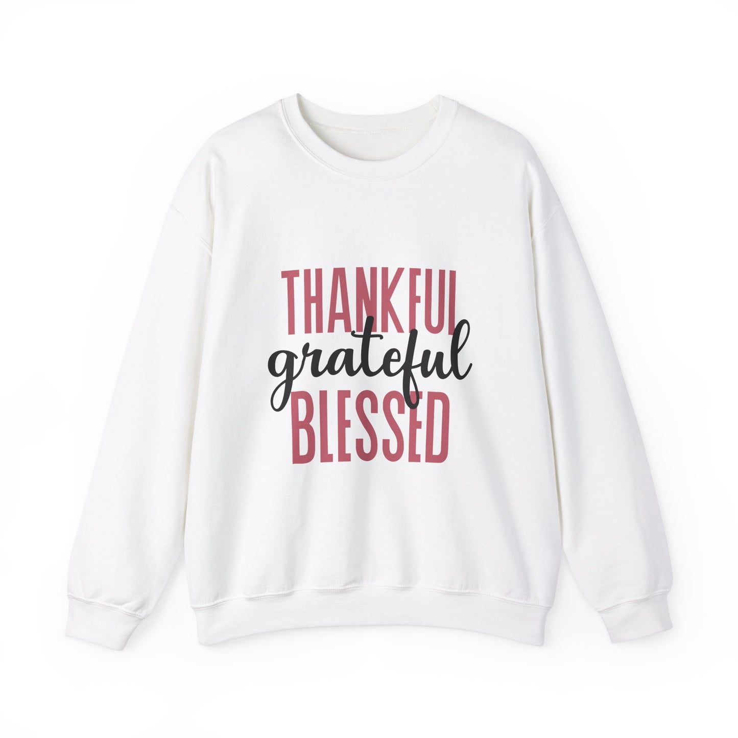 Thankful grateful blessed Unisex Heavy Blend™ Crewneck Sweatshirt